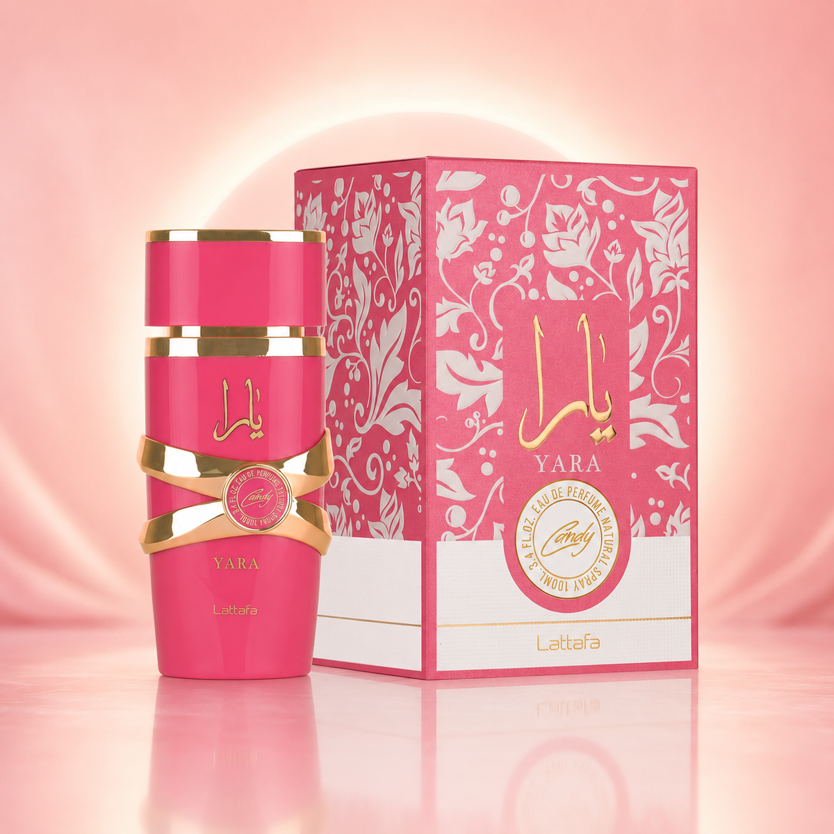 Lattafa Yara Candy Eau de Parfum for Women – 3.4 oz