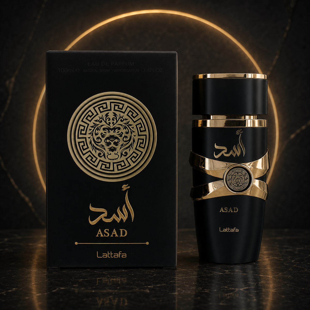 Lattafa Asad Eau de Parfum for Men – 3.4 oz